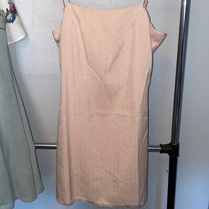 Tan mini dress